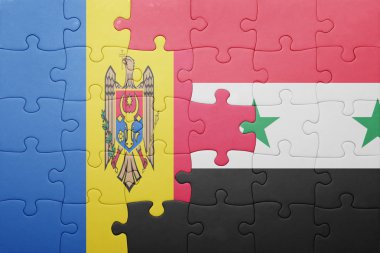moldova ve Suriye ulusal bayrak ile bulmaca