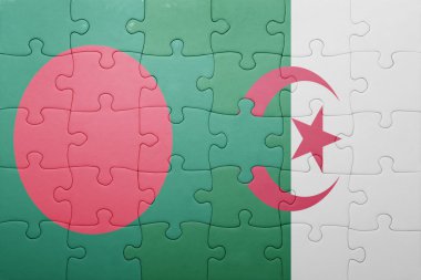 Cezayir ve Bangladeş Ulusal bayrak ile bulmaca