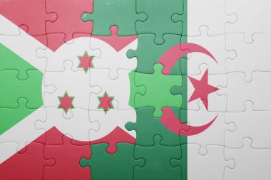Cezayir ve burundi bayrağı ile bulmaca