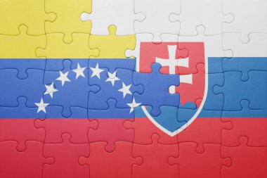 Slovakya ve venezuela ulusal bayrak ile bulmaca