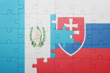 Slovakya ve guatemala ulusal bayrak ile bulmaca