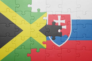 Slovakya ve Türkiye ulusal bayrak ile bulmaca