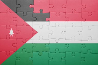jordan ve Macaristan ulusal bayrak ile bulmaca