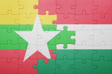 bayrağı myanmar ve Macaristan ile bulmaca