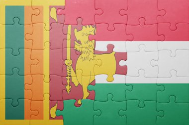 sri lanka ve Macaristan ulusal bayrak ile bulmaca