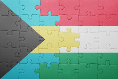 Bahamalar ve Macaristan ulusal bayrak ile bulmaca