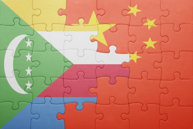 Çin ve Komor bayrağı ile bulmaca