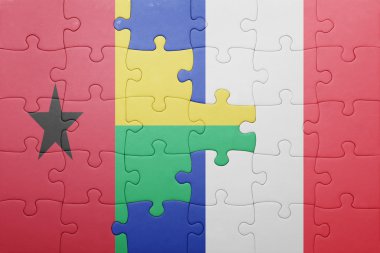 Gine bissau ve Fransa ulusal bayrak ile bulmaca