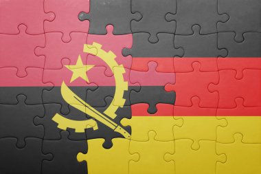 Almanya ve angola ulusal bayrak ile bulmaca