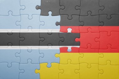 Almanya ve Botsvana bayrağı ile bulmaca