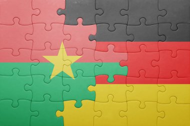 Almanya ve Fransa ulusal bayrak ile bulmaca