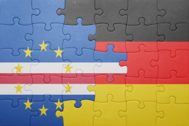 Almanya ve cape verde ulusal bayrak ile bulmaca