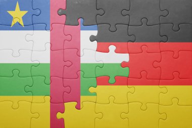 Almanya ve Orta Afrika Cumhuriyeti ulusal bayrak ile bulmaca