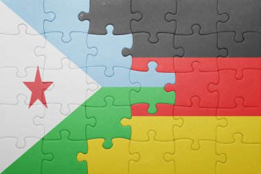 Almanya ve Cibuti bayrağı ile bulmaca