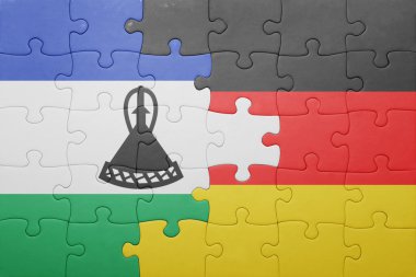 Almanya ve Lesoto bayrağı ile bulmaca