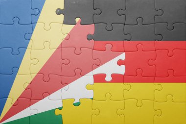 Almanya ve Seyşeller ulusal bayrak ile bulmaca