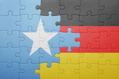 Almanya ve Somali ulusal bayrak ile bulmaca