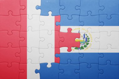 el salvador ve peru ulusal bayrak ile bulmaca