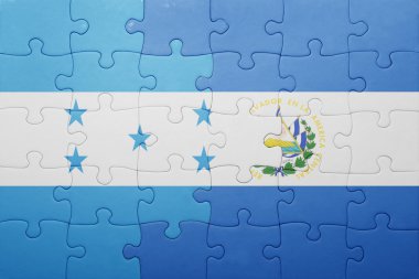 el salvador ve honduras ulusal bayrak ile bulmaca