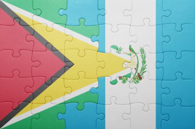 guatemala ve guyana ulusal bayrak ile bulmaca