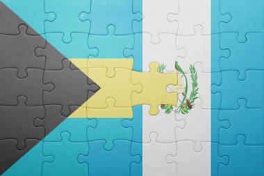guatemala ve Bahamalar bayrağı ile bulmaca