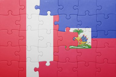 haiti ve peru ulusal bayrak ile bulmaca