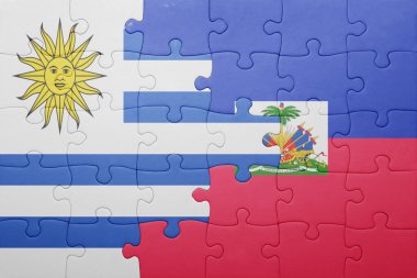 haiti ve uruguay ulusal bayrak ile bulmaca