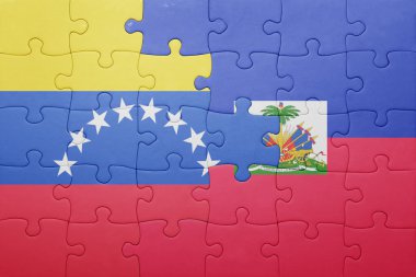 haiti ve venezuela ulusal bayrak ile bulmaca