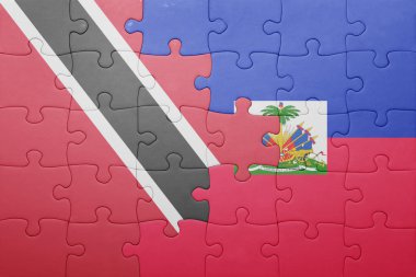 trinidad ve tobago ve haiti ulusal bayrak ile bulmaca