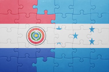 honduras ve paraguay ulusal bayrak ile bulmaca