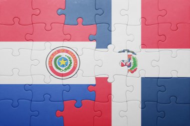 Dominik Cumhuriyeti ve paraguay ulusal bayrak ile bulmaca