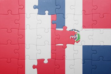 Dominik Cumhuriyeti ve peru ulusal bayrak ile bulmaca