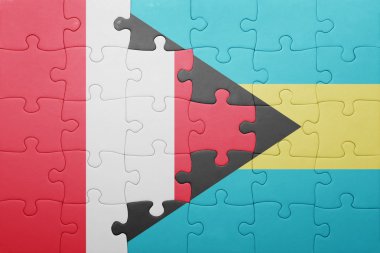 Bahamalar ve peru ulusal bayrak ile bulmaca