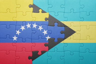 Bahamalar ve venezuela ulusal bayrak ile bulmaca