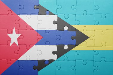 Bahamalar ve Küba ulusal bayrak ile bulmaca
