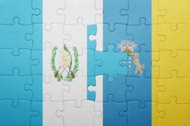 Kanarya Adaları ve guatemala ulusal bayrak ile bulmaca