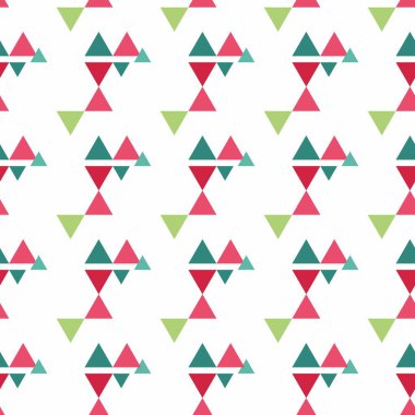 Üçgen Geometrik Kusursuz Desen Tasarımı. Üçgen Arkaplan Vektörü