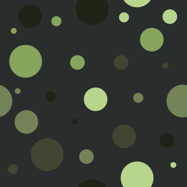 Siyah Arkaplan ile Yeşil Noktasız Desen