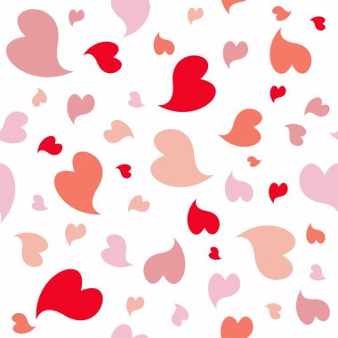 Kusursuz Sevgi Deseni Tasarımı. Kalp Arkaplan Vektörü