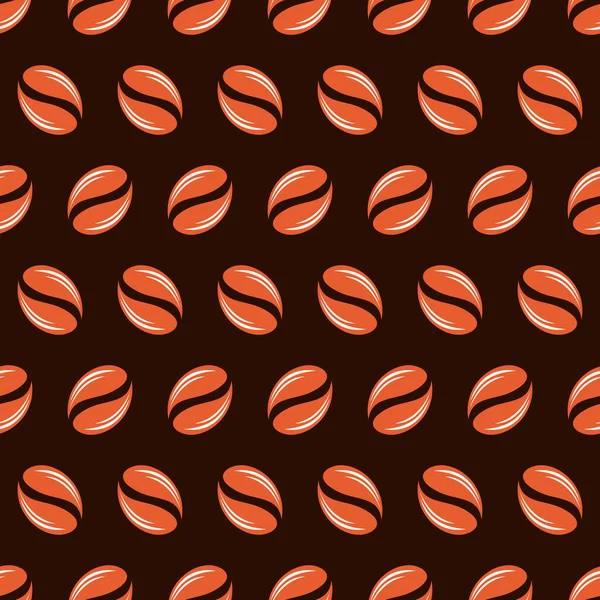 Kahve çekirdekleri kusursuz desenli vektör tasarımı