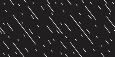 Siyah arkaplan vektöründe beyaz çizgiler pürüzsüz tekrarlama deseni