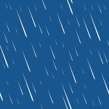 Yağmursuz desenli tasarım. Mavi renk yağmur dokusu. Düşen su damlalarının arka planı tekrarlanıyor.