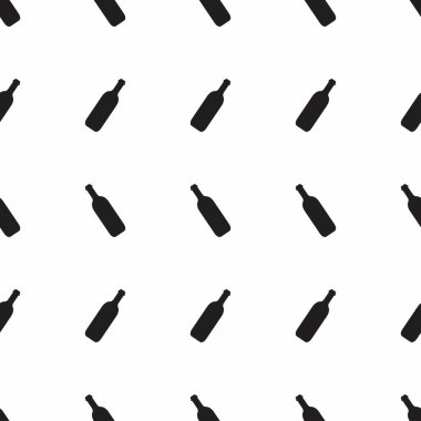 Beyaz arkaplan vektöründe şişesiz desen