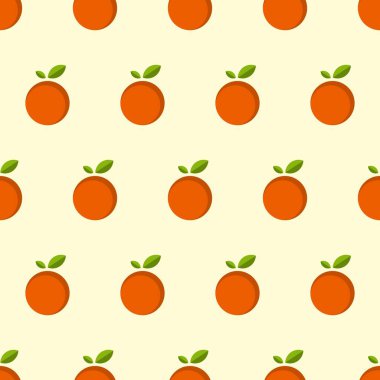 Basit Turuncu Meyveler Kusursuz Desen Tasarımı