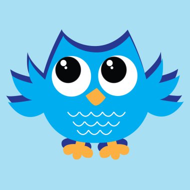 sevimli küçük yeşil baykuş