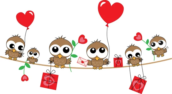 mutlu doğum günü veya diğer kutlama baykuşlar