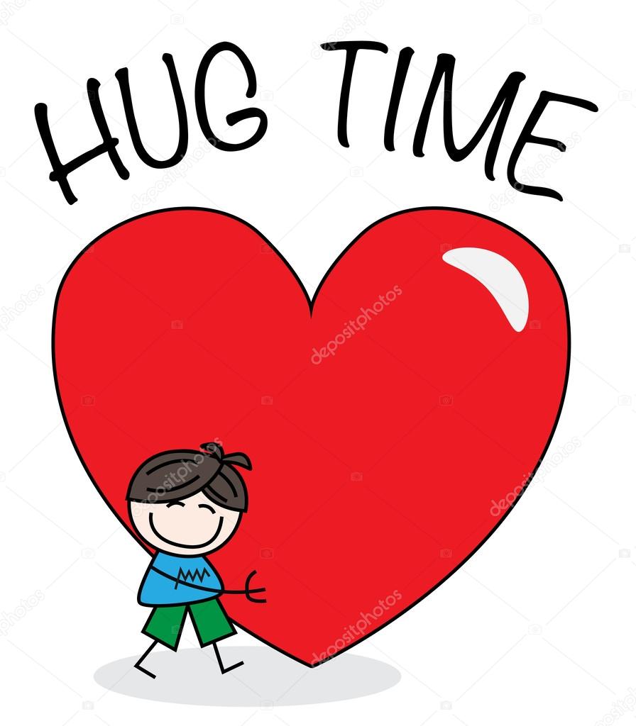 Hug time valentines day or other celebration