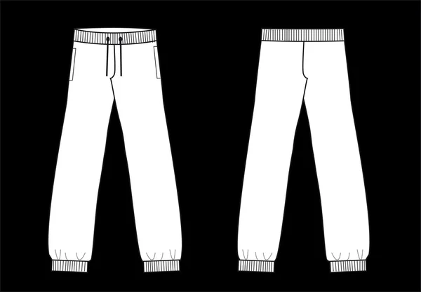 Kledingstuk schets broek broek — Stockvector