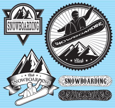 aşırı snowboard şablonları