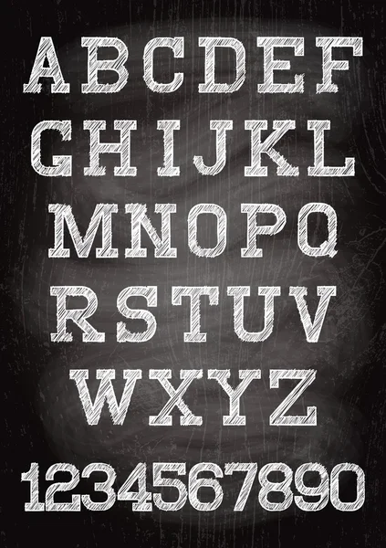 Tebeşir ahşap tahtada yazılı vintage yazı tipi